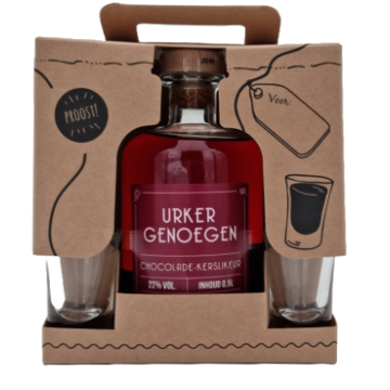 Urker Genoegen Chocolade-Kers Geschenkverpakking